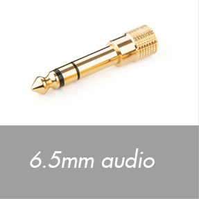 6.5mm audio connectors