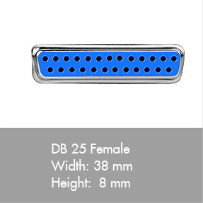 DB25 female connectors