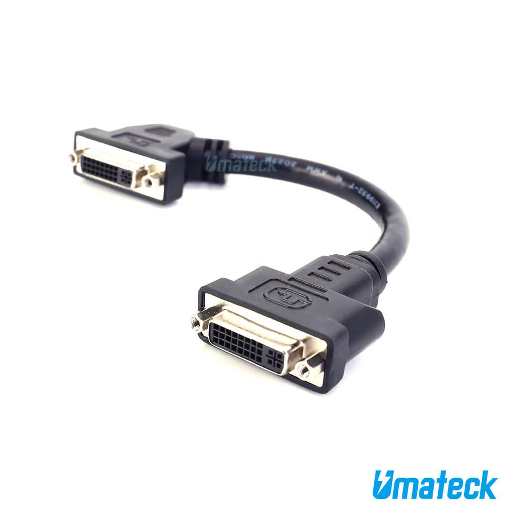 DVI-I Dual link female to female Panel-Mount cable