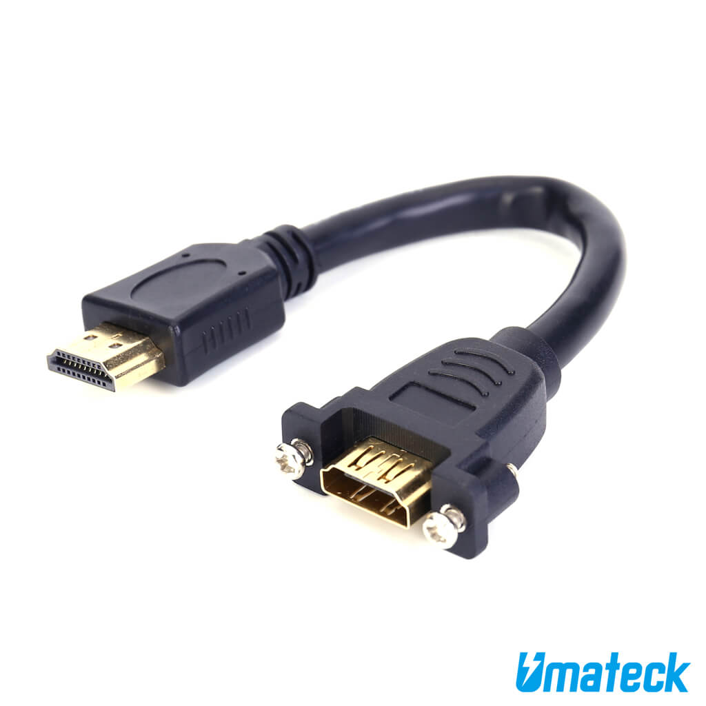hdmi panel mount extension cable